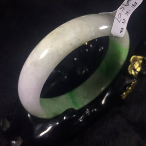 10% OFF- 55/56/57 mm Certified Natural Jadeite Emerald Jade Bangle《Grade A》A507