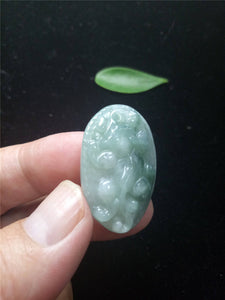 10% OFF- Certified Natural Jadeite Emerald Jade Dragon-Pixiu Pendant《Grade A》0229