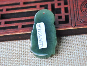 10% OFF- Certified Natural Jadeite Emerald Jade Buddha Pendant《Grade A》4573