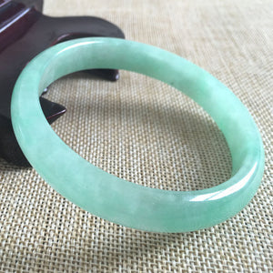 10% OFF- 63/64/65 mm Certified Natural Jadeite Emerald Jade Bangle《Grade A》A1842