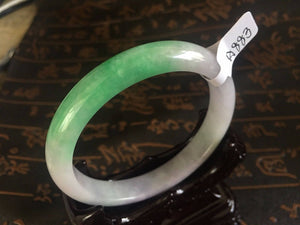 10% OFF- 55/56/57 mm Certified Natural Jadeite Emerald Jade Bangle《Grade A》A883