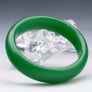 10% OFF- 55/56/57 mm Certified Natural Jadeite Emerald Jade Bangle《Grade A》