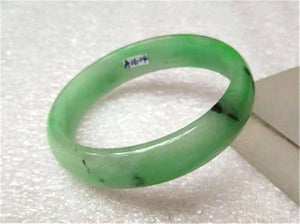 10% OFF- 54/55/56 mm Certified Natural Emerald A Jade HandCarved Bangle A1604