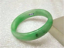 Load image into Gallery viewer, 10% OFF- 54/55/56 mm Certified Natural Emerald A Jade HandCarved Bangle A1604