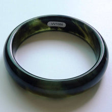 Load image into Gallery viewer, 10% OFF- 58/59/60 mm Certified Natural Emerald Xiu Jade A HandCarved Bangle W1066