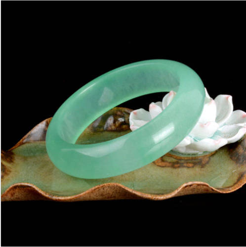 10% OFF- 58/59/60 mm Certified Natural Ice Emerald A Jade HandCarved Bangle