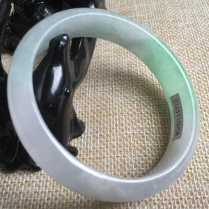 10% OFF- 55/56/57 mm Certified Natural Jadeite Emerald A Jade HandCarved Bangle 4312