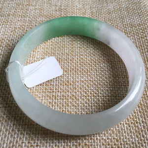 10% OFF- 56/57/58 mm Certified Natural Jadeite Emerald A Jade HandCarved Bangle 3012