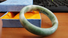 Load image into Gallery viewer, 10% OFF- 60/61/62 mm Certified Natural Jadeite Emerald Jade Bangle《Grade A》4196