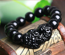 Load image into Gallery viewer, 10% OFF- 54-60 mm Certified Natural Black Pearl Emerald Jade Beads Stretchy Bracelet