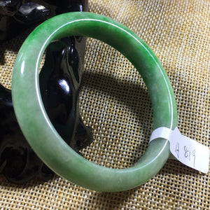 10% OFF- 52/53/54 mm Certified Natural Jadeite Emerald Jade Bangle《Grade A》A819