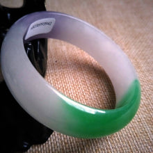 Load image into Gallery viewer, 10% OFF- 55/56/57 mm Certified Natural Jadeite Emerald Jade Bangle《Grade A》3942