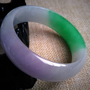 10% OFF- 55/56/57 mm Certified Natural Jadeite Emerald Jade Bangle《Grade A》3942