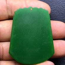 Load image into Gallery viewer, Certified Natural Jadeite Emerald Jade Dragon Pendant《Grade A》