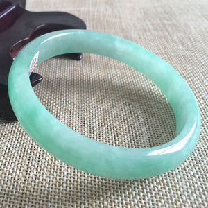 10% OFF- 63/64/65 mm Certified Natural Jadeite Emerald Jade Bangle《Grade A》A1842