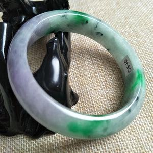 10% OFF- 57/58/59 mm Certified Natural Jadeite Emerald Jade Bangle《Grade A》D540