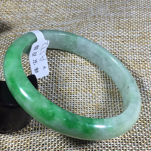 10% OFF- 55/56/57 mm Certified Natural Jadeite Emerald Jade Bangle《Grade A》A572