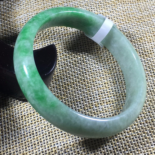 10% OFF- 52/53/54 mm Certified Natural Jadeite Emerald Jade Bangle《Grade A》A868