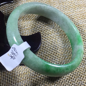 10% OFF- 52/53/54 mm Certified Natural Jadeite Emerald Jade Bangle《Grade A》A868