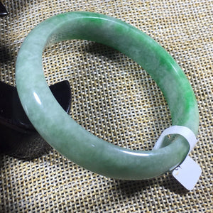 10% OFF- 52/53/54 mm Certified Natural Jadeite Emerald Jade Bangle《Grade A》A868