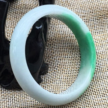 Load image into Gallery viewer, 10% OFF- 53/54/55 mm Certified Natural Jadeite Emerald Jade Bangle《Grade A》A209