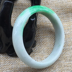 10% OFF- 53/54/55 mm Certified Natural Jadeite Emerald Jade Bangle《Grade A》A209