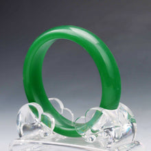 Load image into Gallery viewer, 10% OFF- 55/56/57 mm Certified Natural Jadeite Emerald Jade Bangle《Grade A》