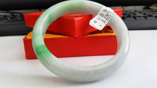 Load image into Gallery viewer, 10% OFF- 55/56/57 mm Certified Natural Jadeite Emerald Jade Bangle《Grade A》A689