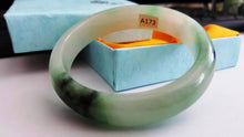 Load image into Gallery viewer, 10% OFF- 55/56/57 mm Certified Natural Jadeite Emerald A Jade HandCarved Bracelet Bangle A173