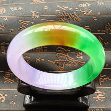 Load image into Gallery viewer, 10% OFF- 60/61/62 mm Certified Natural Ice Jadeite Emerald Jade Bangle《Grade A》