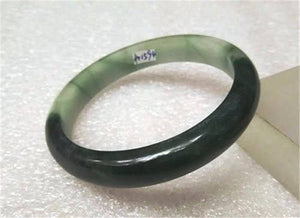 10% OFF- 56/57/58 mm Certified Natural Emerald A Jade HandCarved Bangle A1595