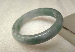 10% OFF- 54/55/56 mm Certified Natural Icy Emerald A Jade HandCarved Bangle A1612