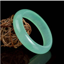 Load image into Gallery viewer, 10% OFF- 58/59/60 mm Certified Natural Ice Emerald A Jade HandCarved Bangle