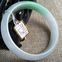 Load image into Gallery viewer, 10% OFF- 56/57/58 mm Certified Natural Jadeite Emerald A Jade HandCarved Bangle 3009