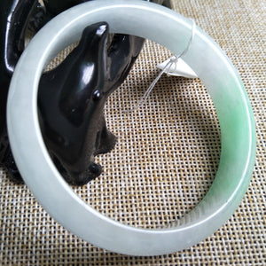 10% OFF- 56/57/58 mm Certified Natural Jadeite Emerald A Jade HandCarved Bangle 3009