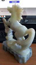 Load image into Gallery viewer, 7&#39;&#39; Height-Chinese Antique Natural Genuine White Jade Handcarved Horse Statue