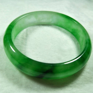 10% OFF- 57/58/59 mm Certified Natural Jadeite Emerald Jade Bangle《Grade A》H512