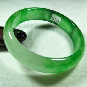 10% OFF- 57/58/59 mm Certified Natural Jadeite Emerald Jade Bangle《Grade A》H512