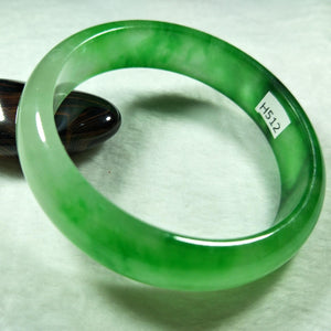 10% OFF- 57/58/59 mm Certified Natural Jadeite Emerald Jade Bangle《Grade A》H512