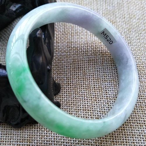 10% OFF- 55/56/57 mm Certified Natural Jadeite Emerald Jade Bangle《Grade A》M520