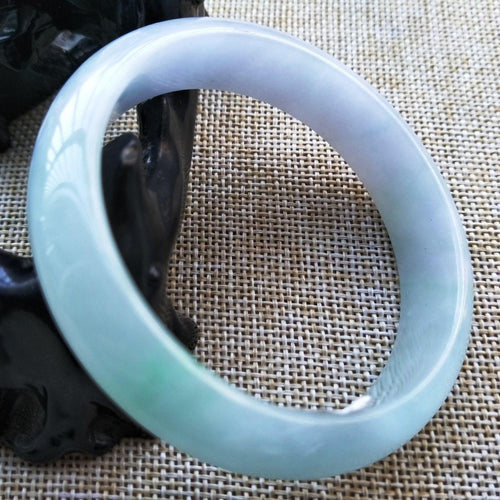 10% OFF- 55/56/57 mm Certified Natural Jadeite Emerald Jade Bangle《Grade A》V100