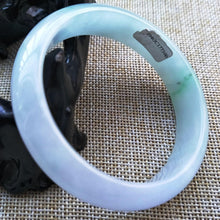 Load image into Gallery viewer, 10% OFF- 55/56/57 mm Certified Natural Jadeite Emerald Jade Bangle《Grade A》V100