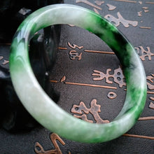 Load image into Gallery viewer, 10% OFF- 58/59/60 mm Certified Natural Jadeite Emerald Jade Bangle《Grade A》M519