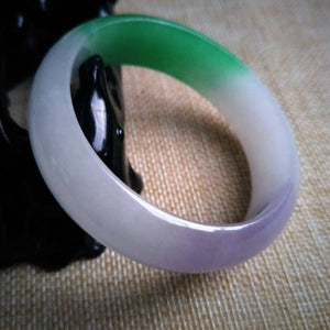 10% OFF- 55/56/57 mm Certified Natural Jadeite Emerald Jade Bangle《Grade A》3942