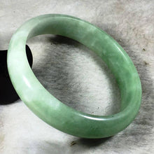 Load image into Gallery viewer, 10% OFF- 53/54/55 mm Certified Natural Jadeite Emerald Jade Bangle《Grade A》020