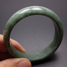 Load image into Gallery viewer, 10% OFF- 54/55/56 mm Certified Natural Jadeite Emerald Jade Bangle《Grade A》W1008