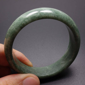 10% OFF- 54/55/56 mm Certified Natural Jadeite Emerald Jade Bangle《Grade A》W1008