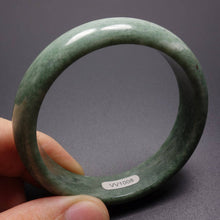 Load image into Gallery viewer, 10% OFF- 54/55/56 mm Certified Natural Jadeite Emerald Jade Bangle《Grade A》W1008