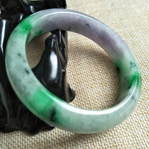 10% OFF- 57/58/59 mm Certified Natural Jadeite Emerald Jade Bangle《Grade A》D540