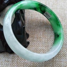 Load image into Gallery viewer, 10% OFF- 58/59/60 mm Certified Natural Jadeite Emerald Jade Bangle《Grade A》P637